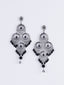 Silver-Plated Beads Beaded Contemporary Drop Earrings