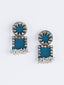 Gold-Plated Artificial Stones-Studded And Beaded Drop Earrings