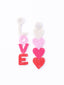 Heart Shaped Drop Earrings