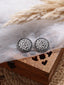 Silver Plated solitaire Stone Studded Drop Earrings