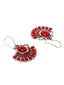 Silver-Plated Classic Stone-Studded Drop Earrings