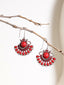 Silver-Plated Classic Stone-Studded Drop Earrings