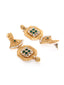 22Ct Gold Plated Kundan Studded Drop Earrings