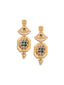 22Ct Gold Plated Kundan Studded Drop Earrings