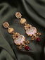 22CT Gold Plated Cubic Zirconia Studded Drop Earrings