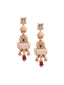 22CT Gold Plated Cubic Zirconia Studded Drop Earrings