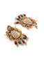 22CT Gold Plated Cubic Zirconia Studded Drop Earrings