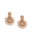 Gold-Plated Contemporary Cubic Zirconia Chandelier Drop Earrings