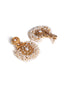 Gold-Plated Contemporary Cubic Zirconia Chandelier Drop Earrings