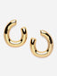 Gold-Plated Bow Shaped Drop Earrings