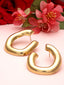 Gold-Plated Bow Shaped Drop Earrings