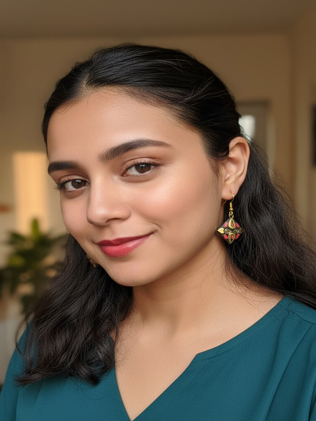 Set Of 6 Geometric Shaped Drop Earrings