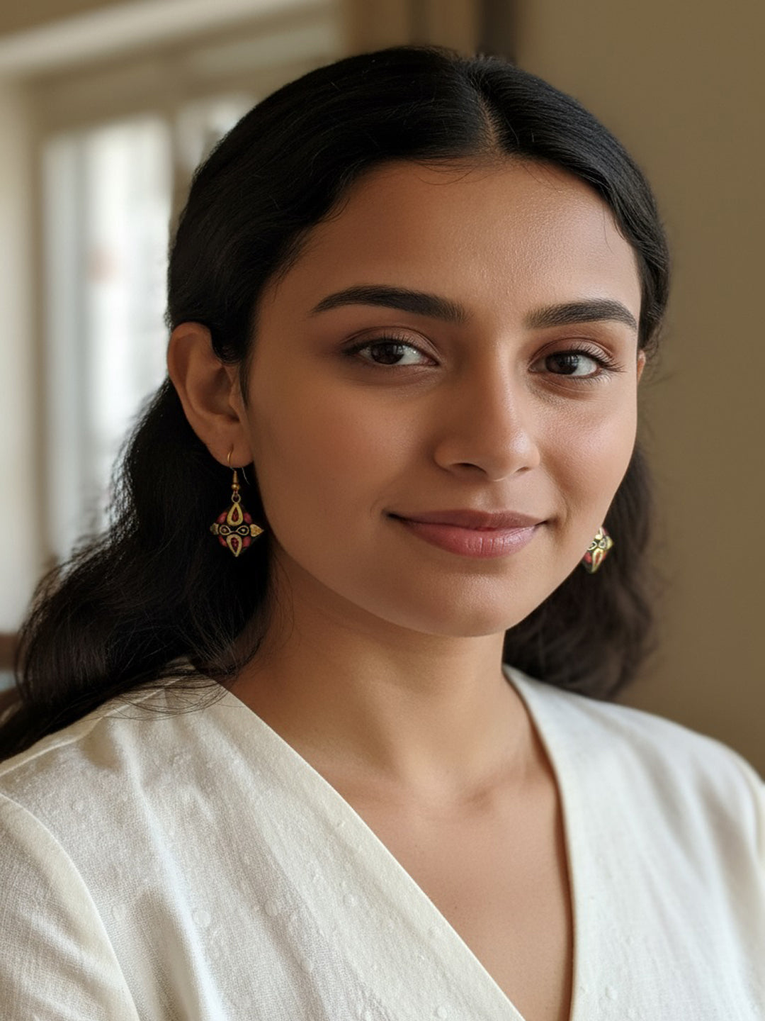 Set Of 6 Geometric Shaped Drop Earrings