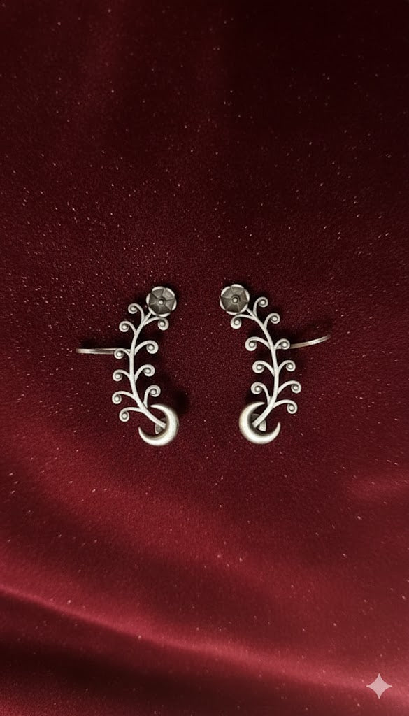 Floral Ear Cuff Earrings