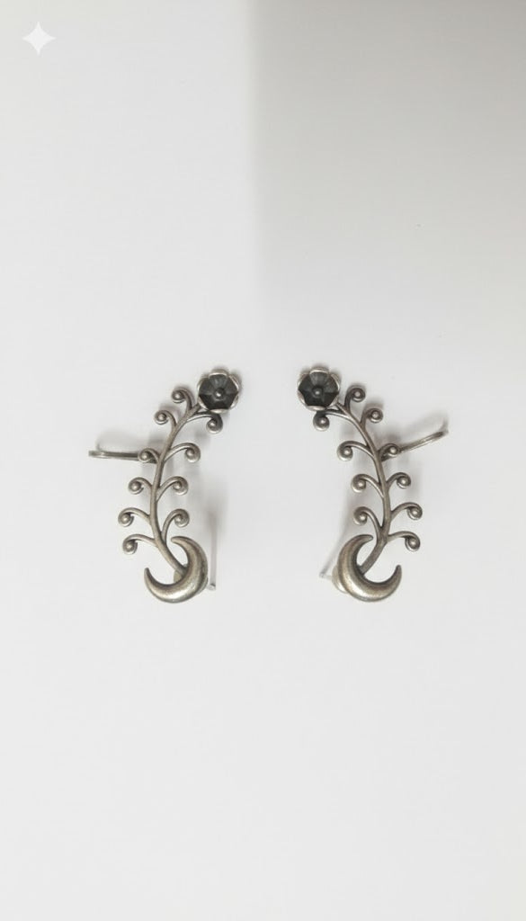 Floral Ear Cuff Earrings