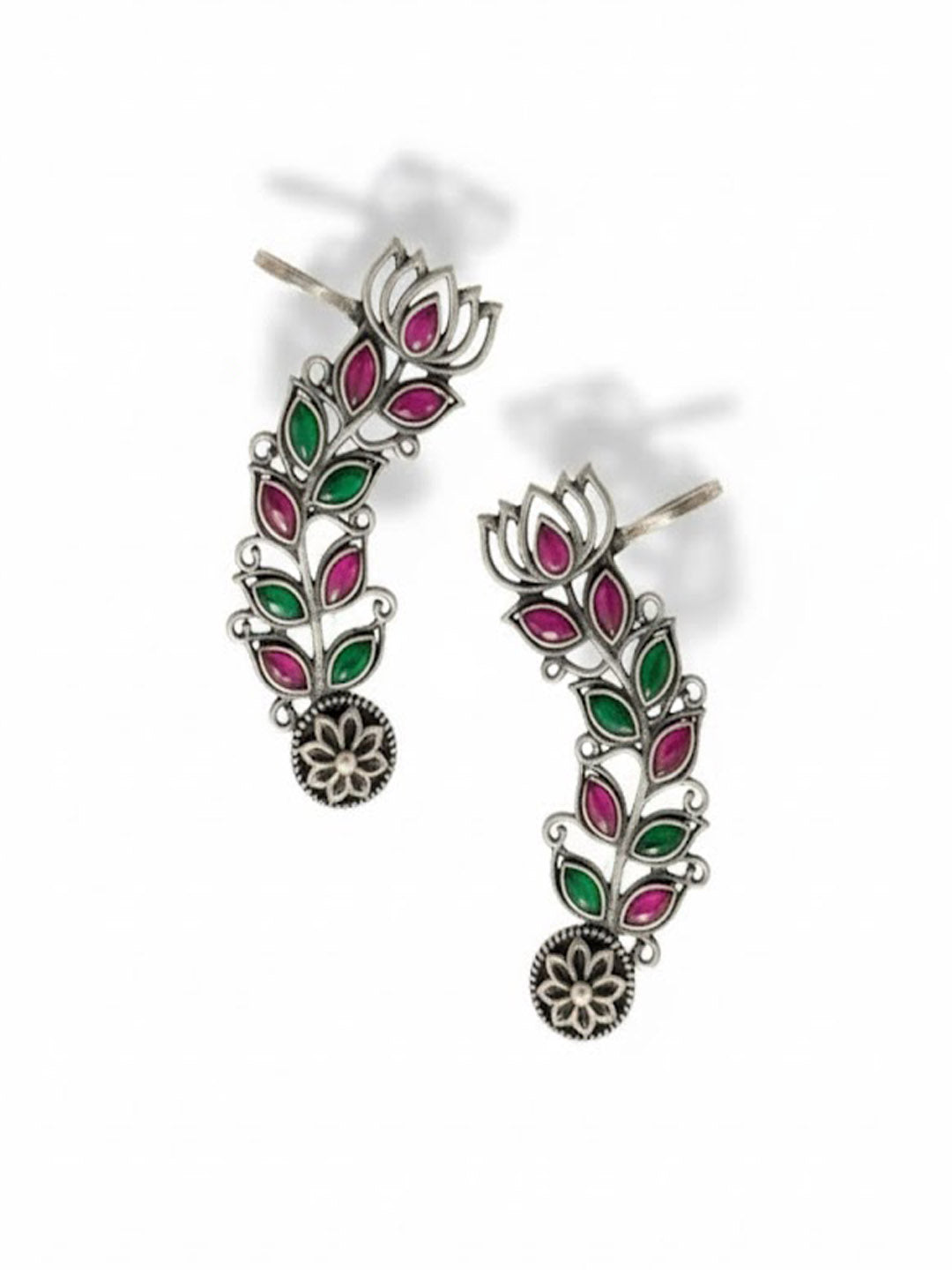 Leaf Shaped Ear Cuff Earrings