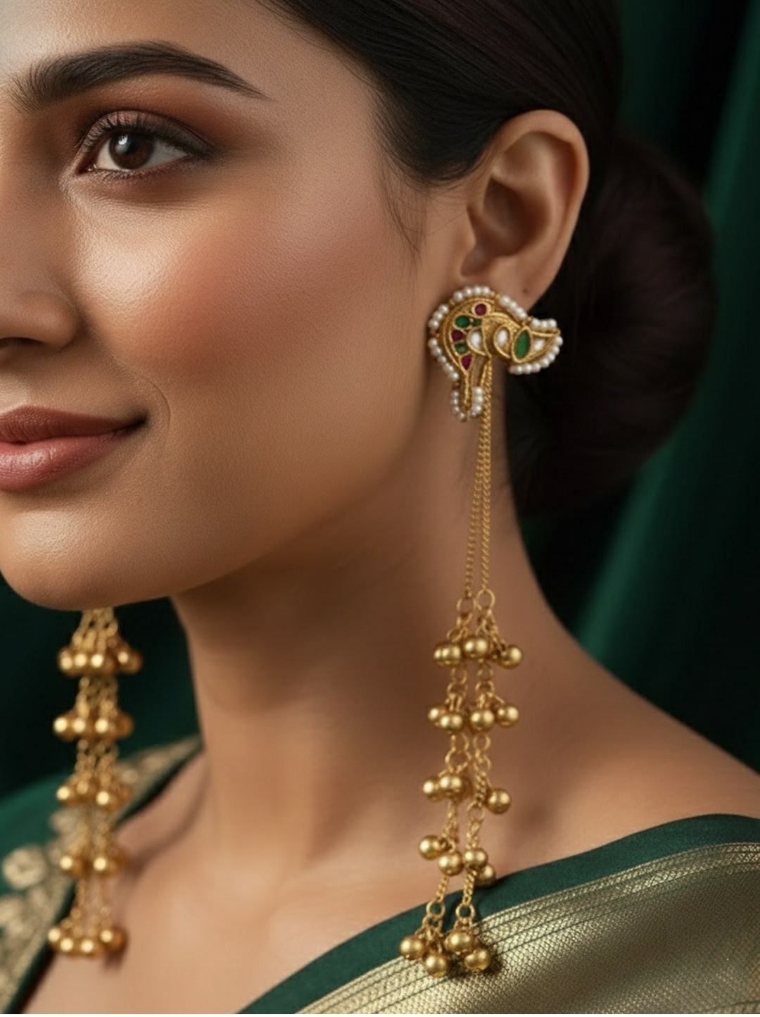 Peacock Shaped Earrings