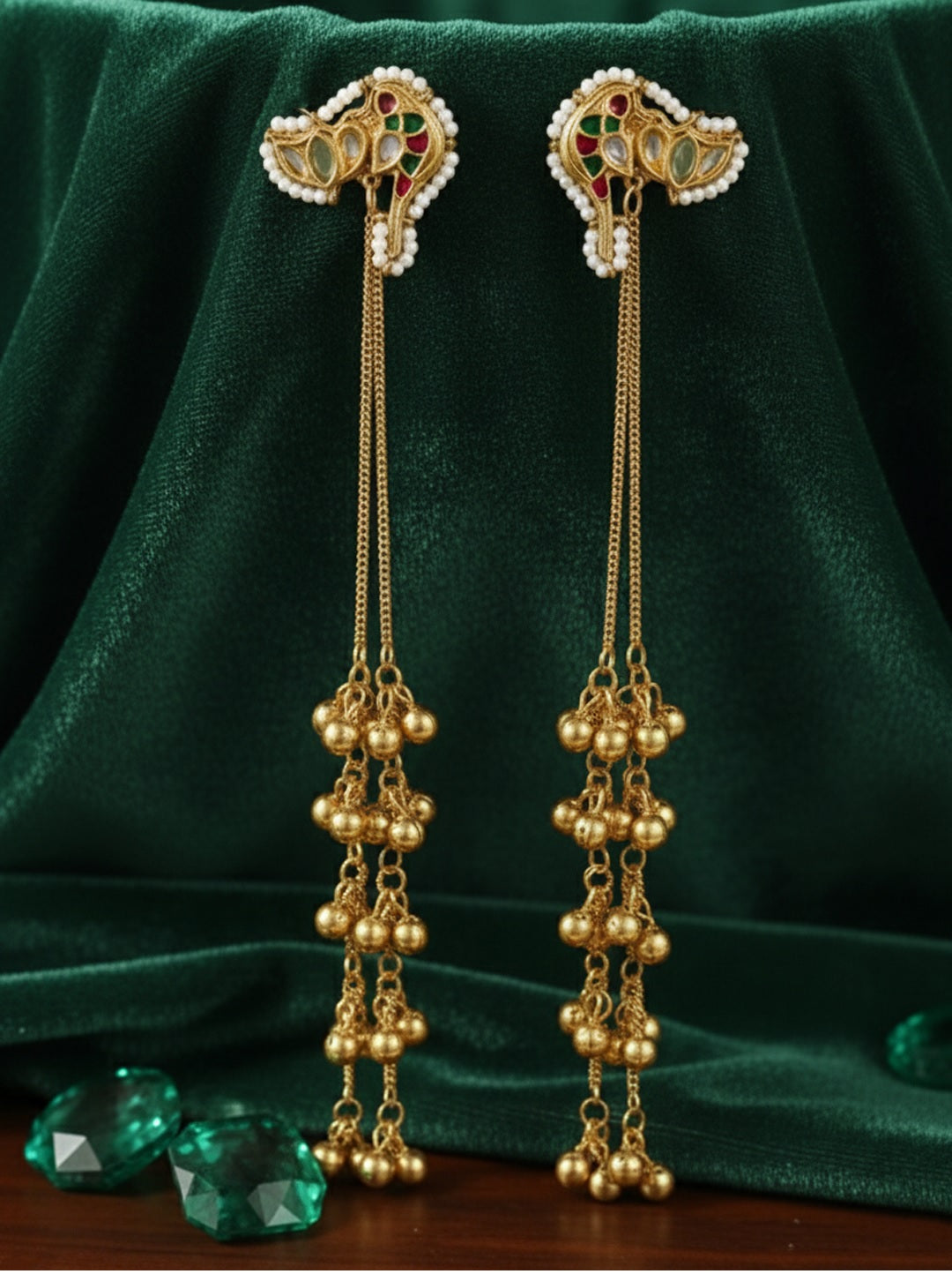 Peacock Shaped Earrings