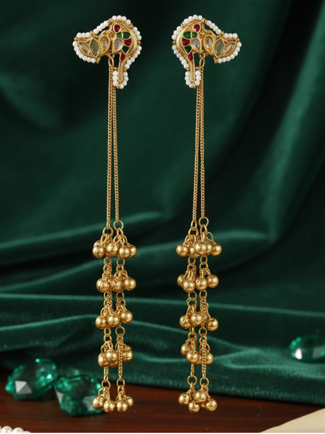 Peacock Shaped Earrings