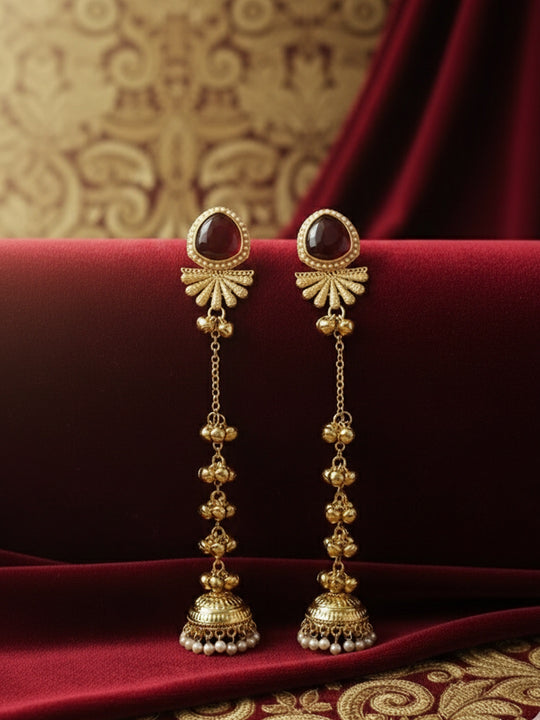 Geometric Jhumkas Earrings