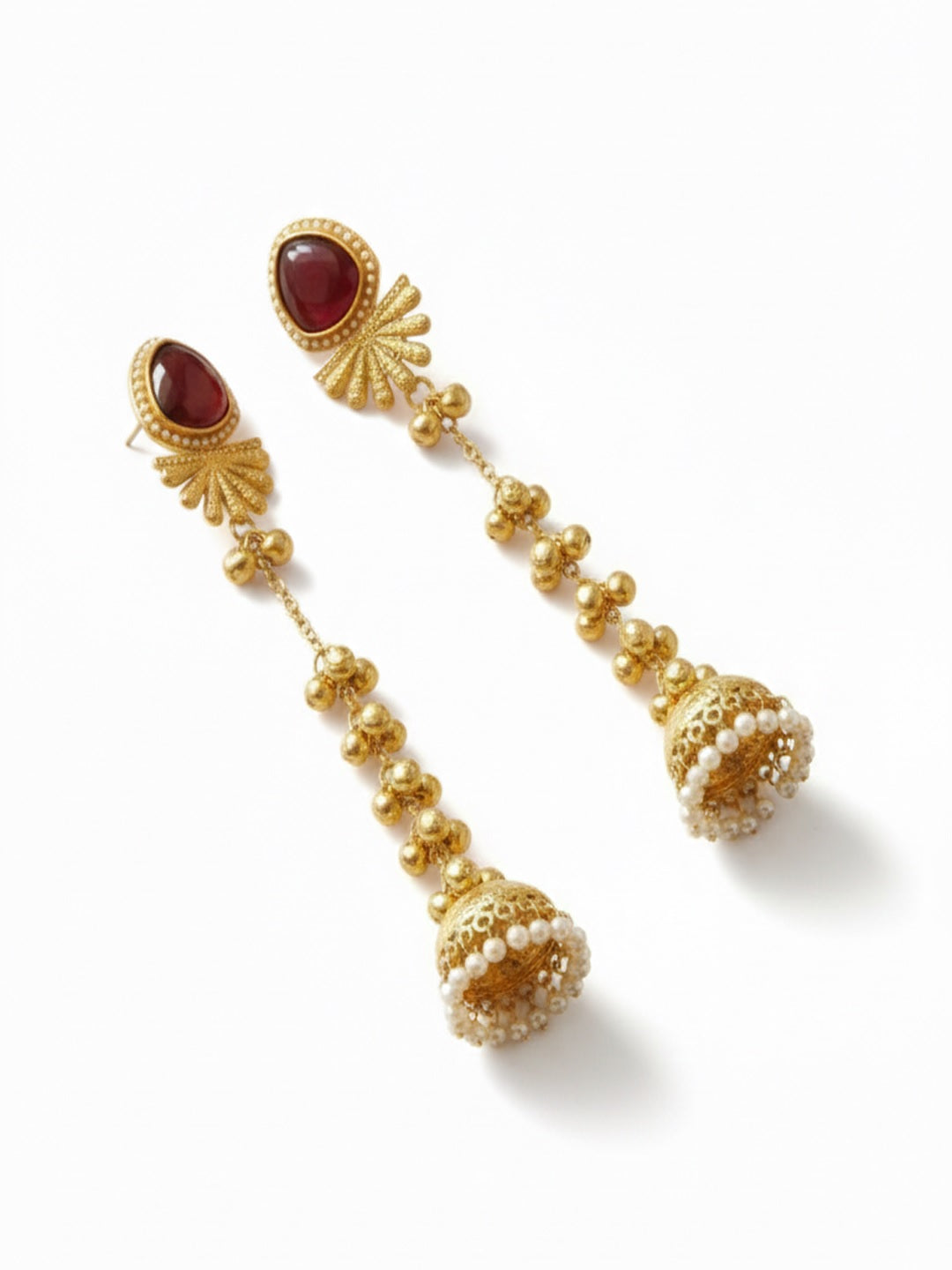 Geometric Jhumkas Earrings