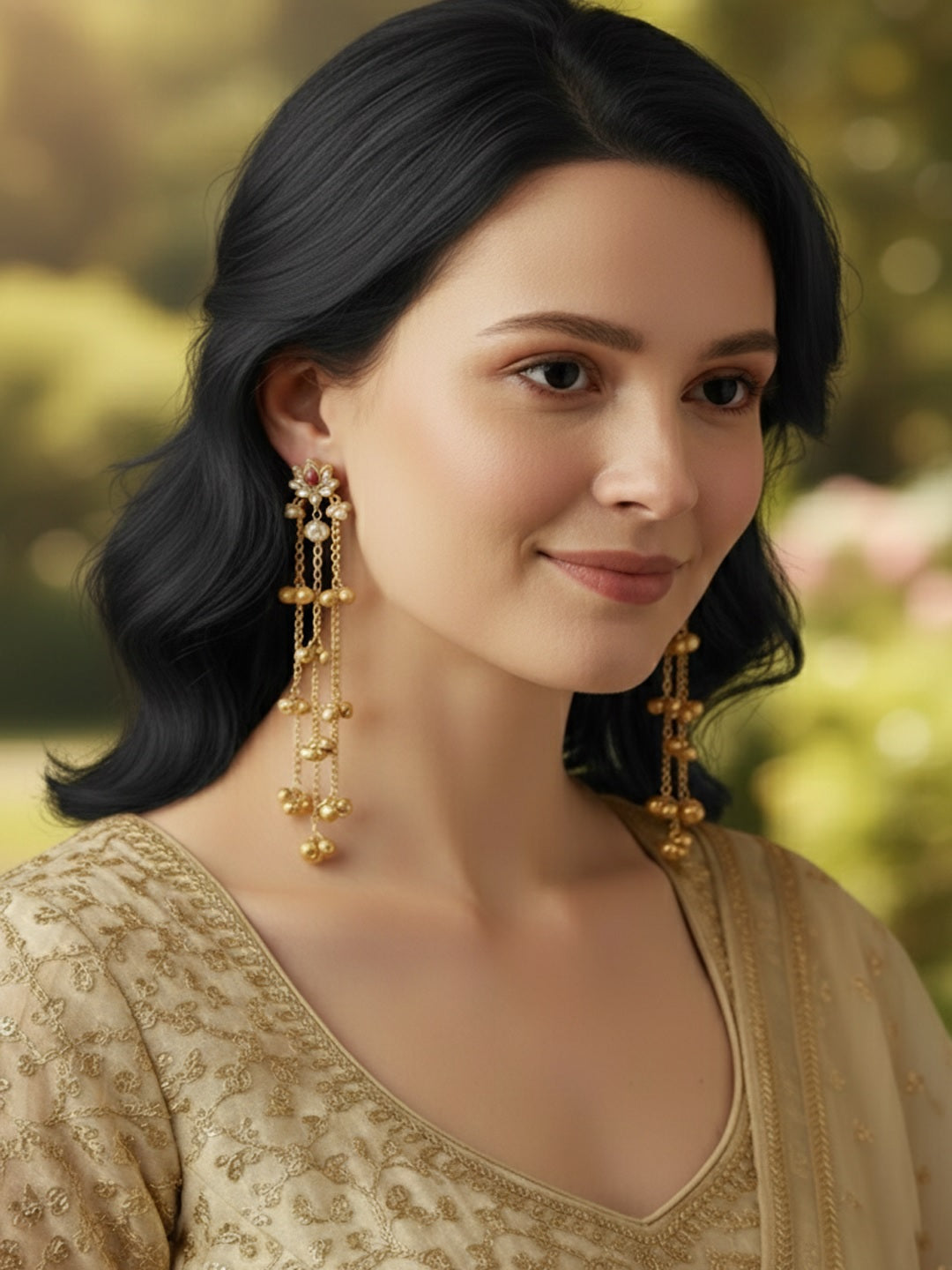 Floral Drop Earrings