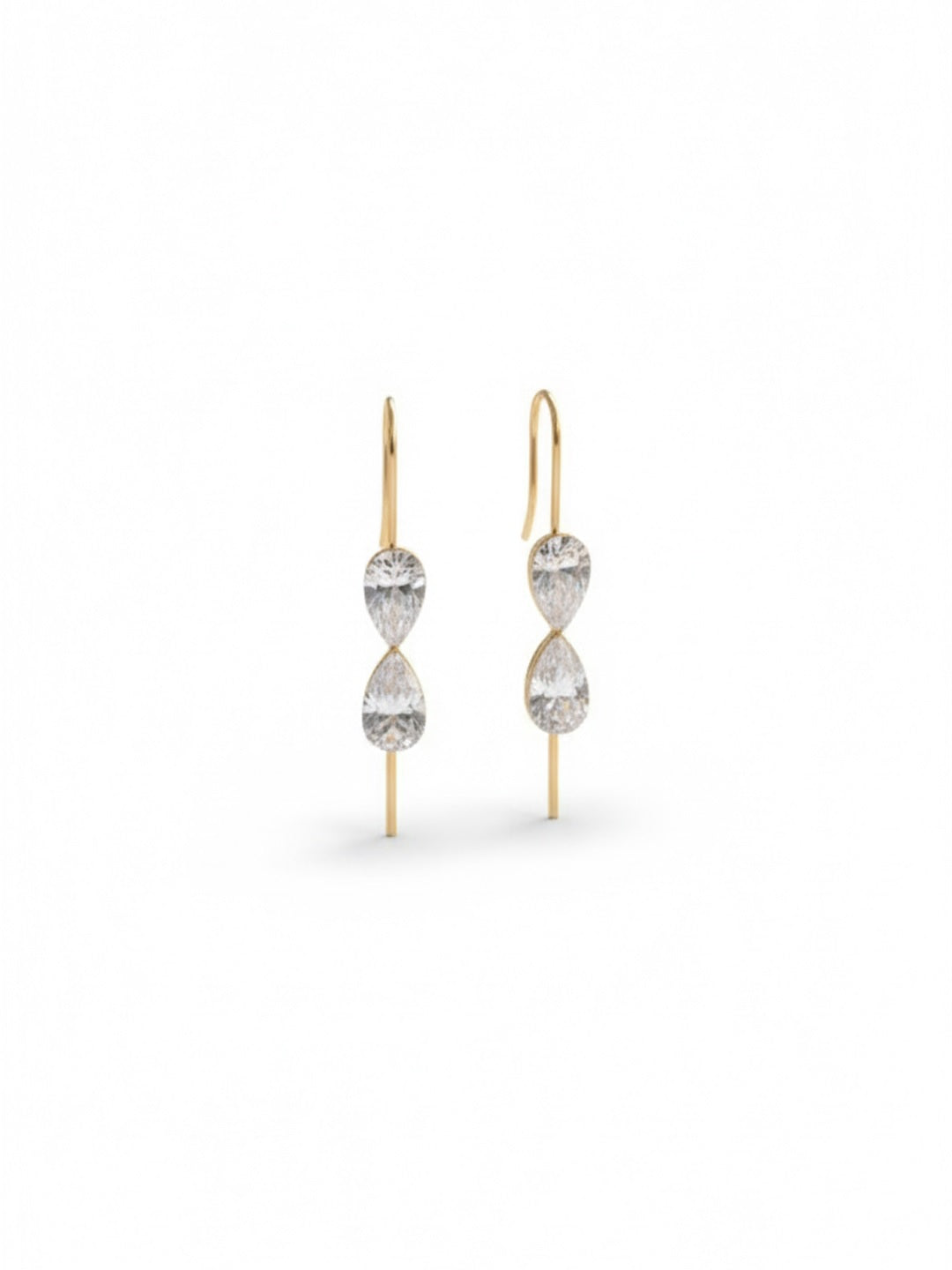 Teardrop Shaped Ear Cuff Earrings