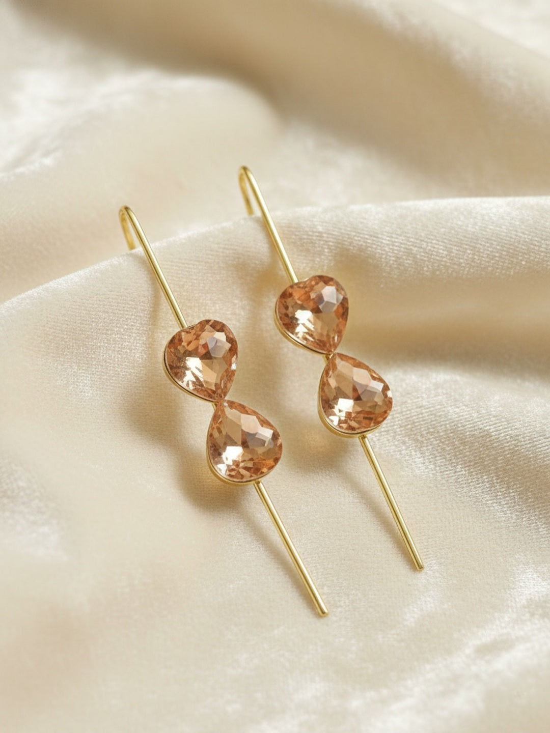 Heart Shaped Ear Cuff Earrings