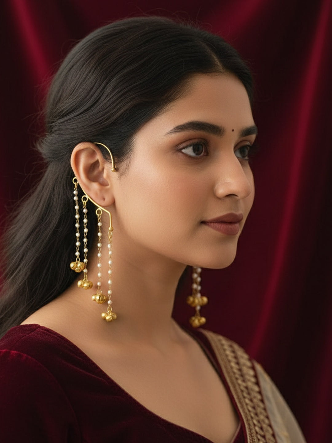 Contemporary Ear Cuff Earrings