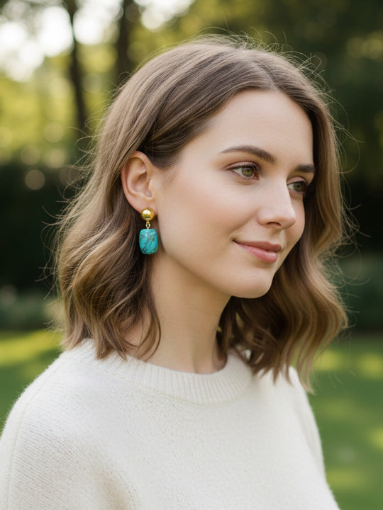 Geometric Drop Earrings