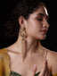 Gold-Plated Off-White Dome Shaped Jhumkas