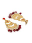 Women Gold-Toned Crescent Shaped Chandbalis Earrings