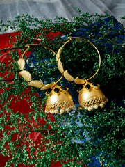 Gold-Toned Contemporary Jhumkas