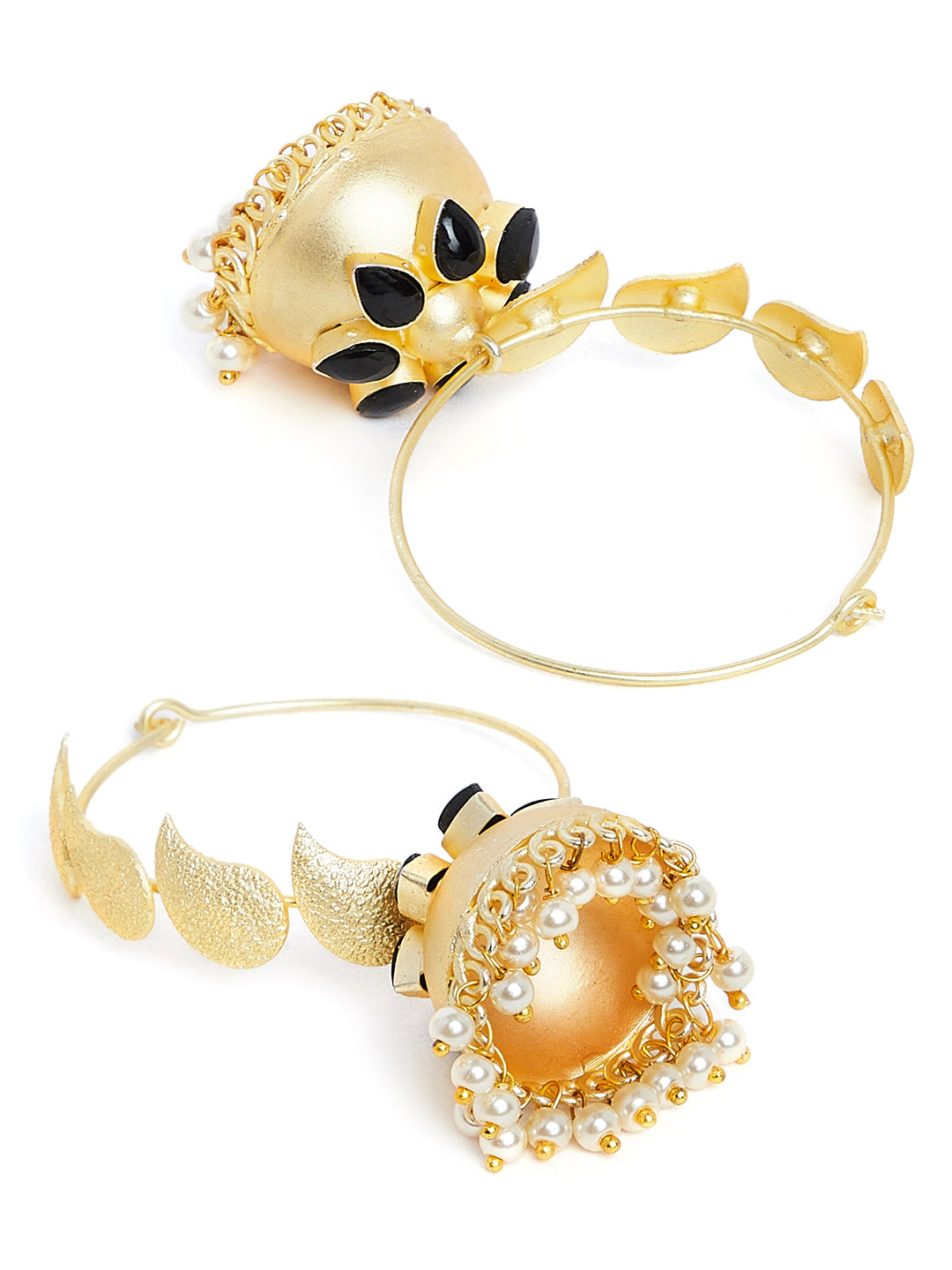 Gold-Toned Contemporary Jhumkas