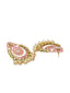 Gold-Toned & Pink Contemporary Chandbalis