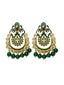 Gold-Toned Crescent Shaped Chandbalis Earrings