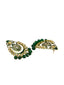 Gold-Toned Crescent Shaped Chandbalis Earrings