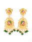 Gold Contemporary Jhumkas Earrings