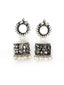 PANASH SilverToned Contemporary Jhumkas