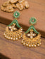 Gold-Plated Handcrafted Contemporary Drop Earrings