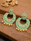 Gold Plated Crescent Shaped Chandbalis Earrings