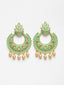 Gold Plated Crescent Shaped Chandbalis Earrings