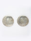 Silver-Plated Circular Shaped Oxidized Studs