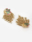 Gold-Plated Meenakari Floral Chandbalis Earrings