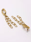 Gold-Plated Contemporary Drop Earrings