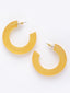 Contemporary Half Hoop Earrings