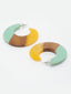 Crescent Shaped Half Hoop Earrings