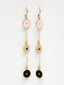 Gold-Toned Circular Drop Earrings