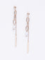 Gold-Plated Contemporary Beaded Drop Earrings