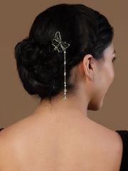 Gold Plated Embellished Hairstick